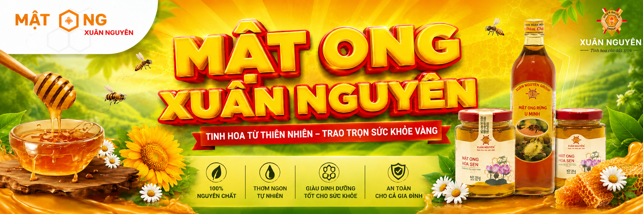 Chuyên cung cấp các sản phẩm Mật ong, bột nghệ, hà thủ ô, dầu dừa, bột tam thất bắc