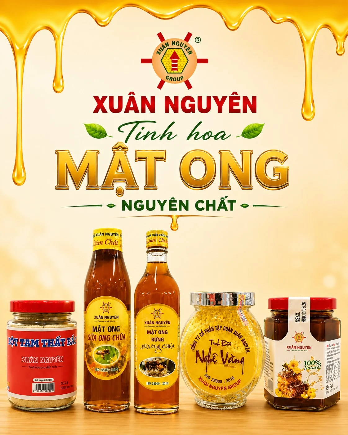 Chuyên cung cấp các sản phẩm Mật ong, bột nghệ, hà thủ ô, dầu dừa, bột tam thất bắc
