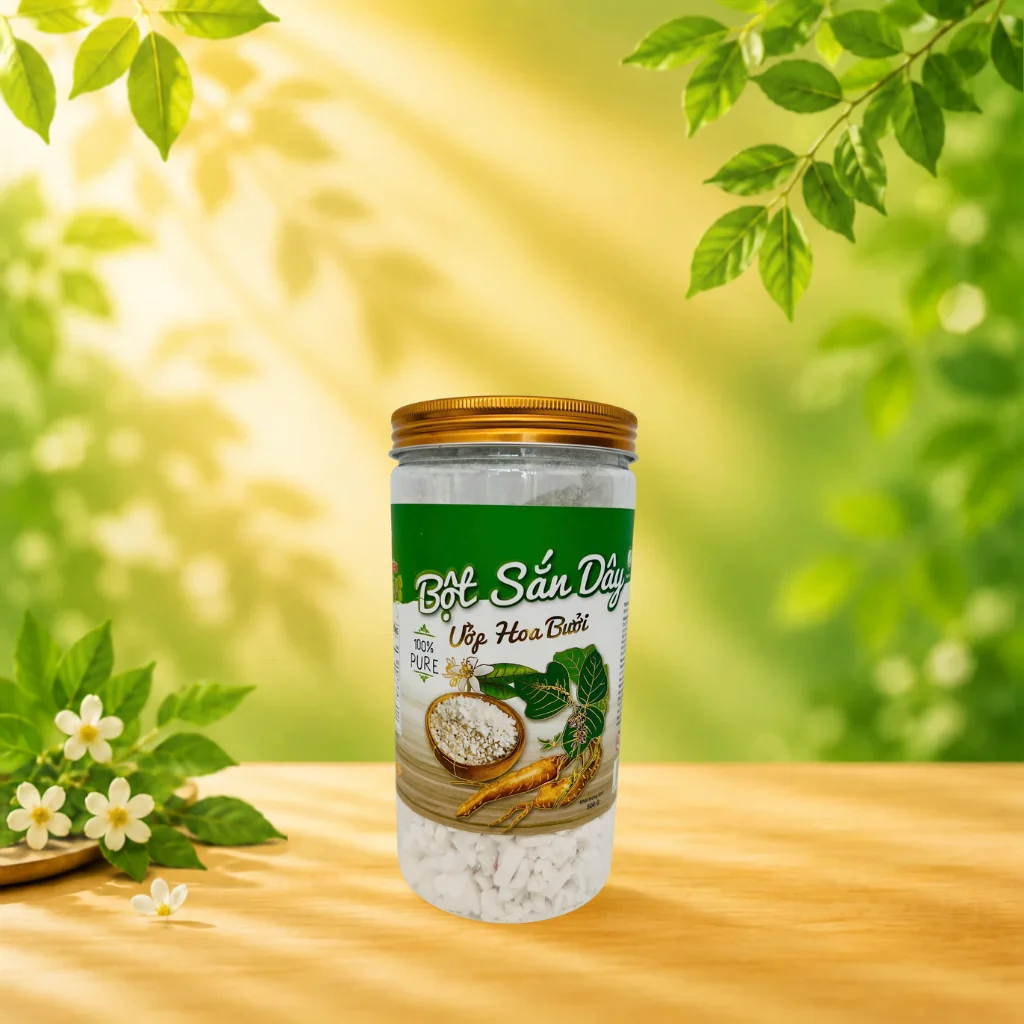 BỘT SẮN DÂY ƯỚP HOA BƯỞI 500G