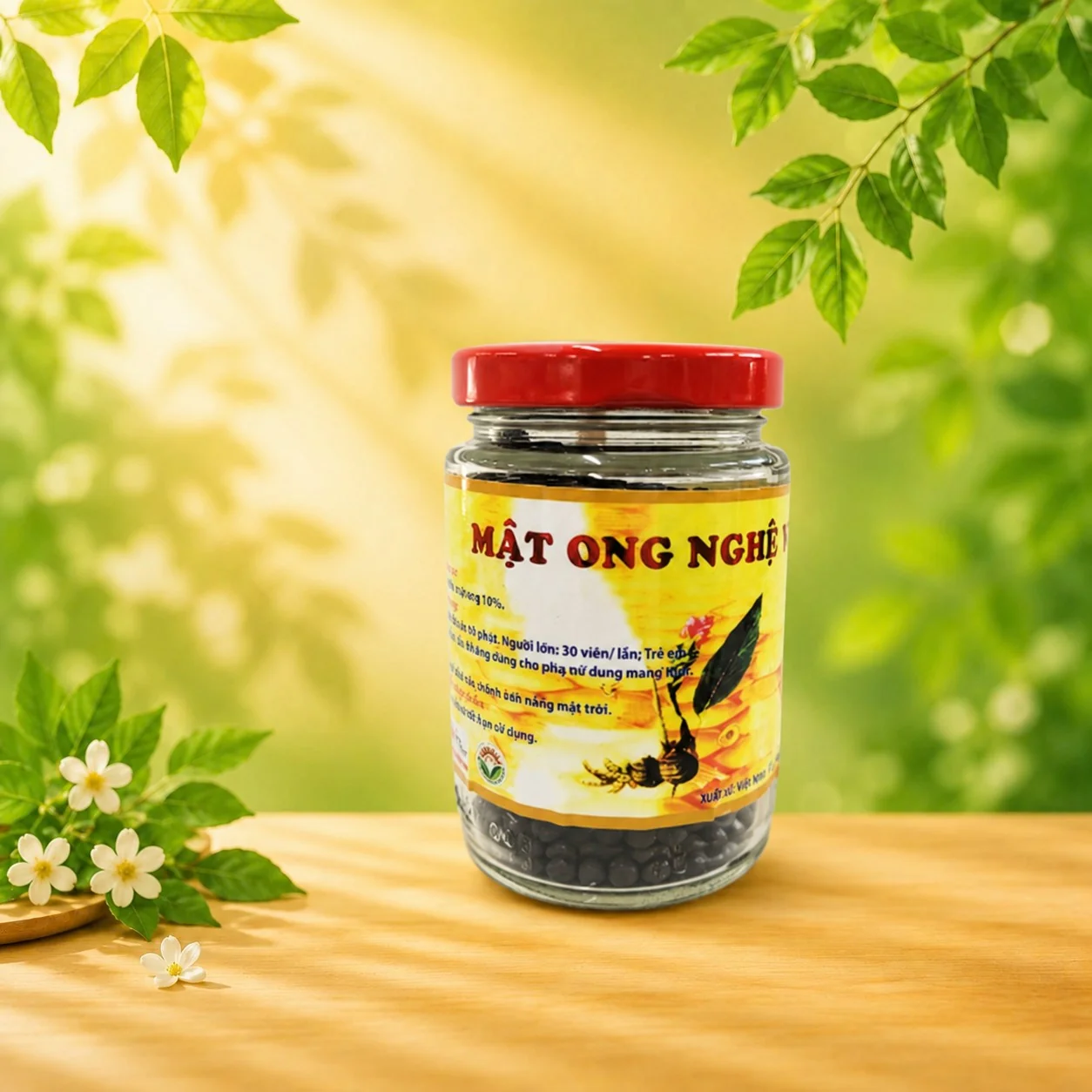 MẬT ONG NGHỆ VIÊN ĐEN 100G
